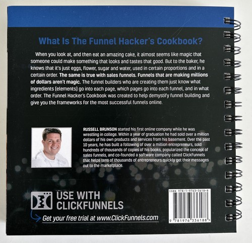 The Funnel Hackers Cookbook Russell Brunson Clickfunnels Sales Spiral Bound - Picture 2 of 2