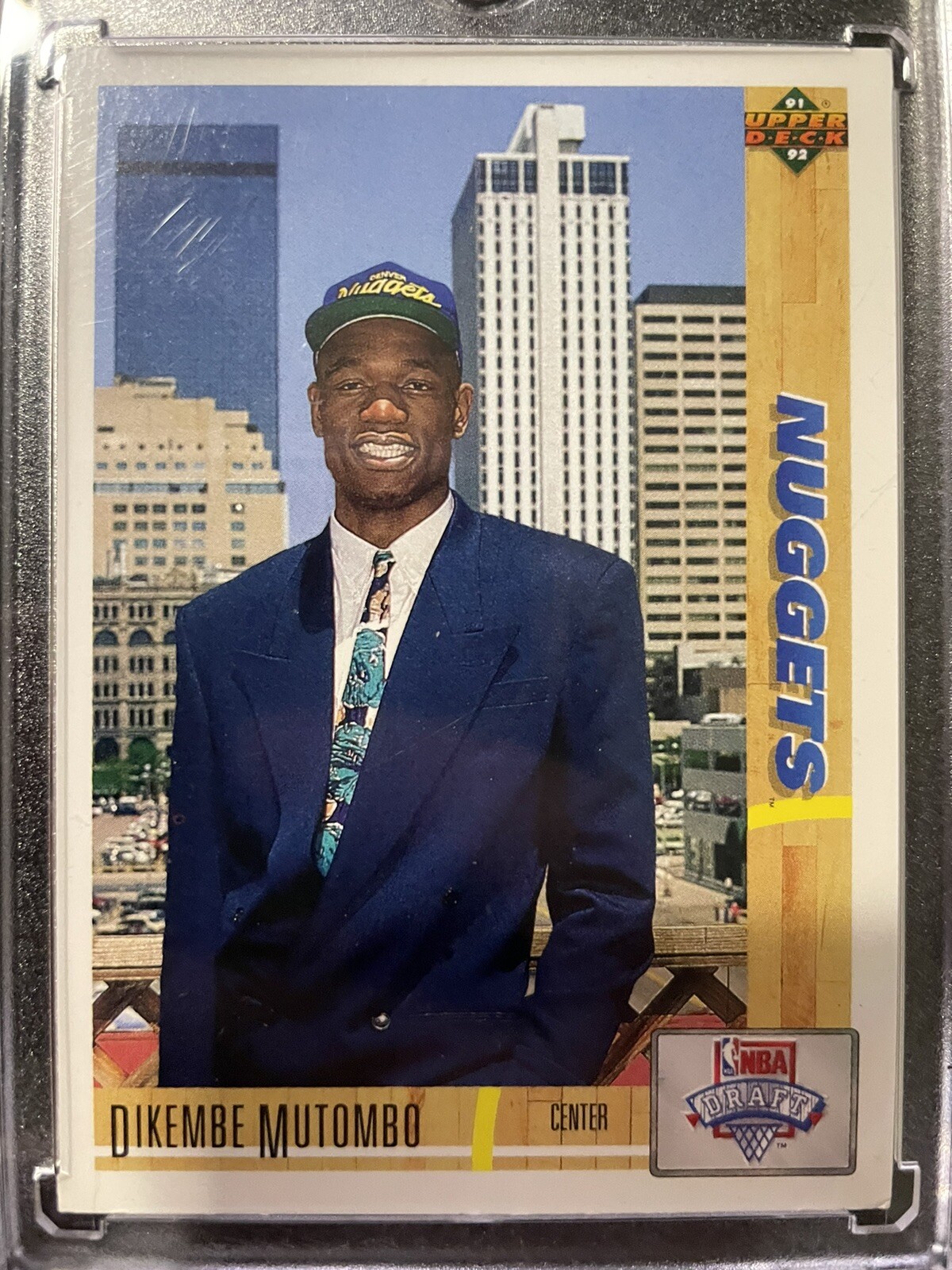 DIKEMBE MUTOMBO 1991-92 Upper Deck - #3 (RC)  Nuggets