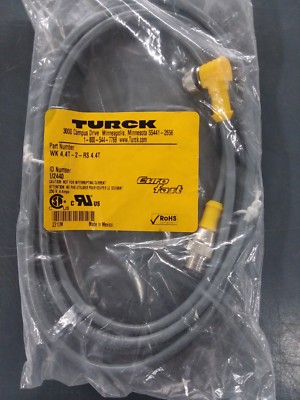 WK4.4T-2-RS-4.4T,TURCK,Cordset; 22 AWG; PVC; 4 A; 250