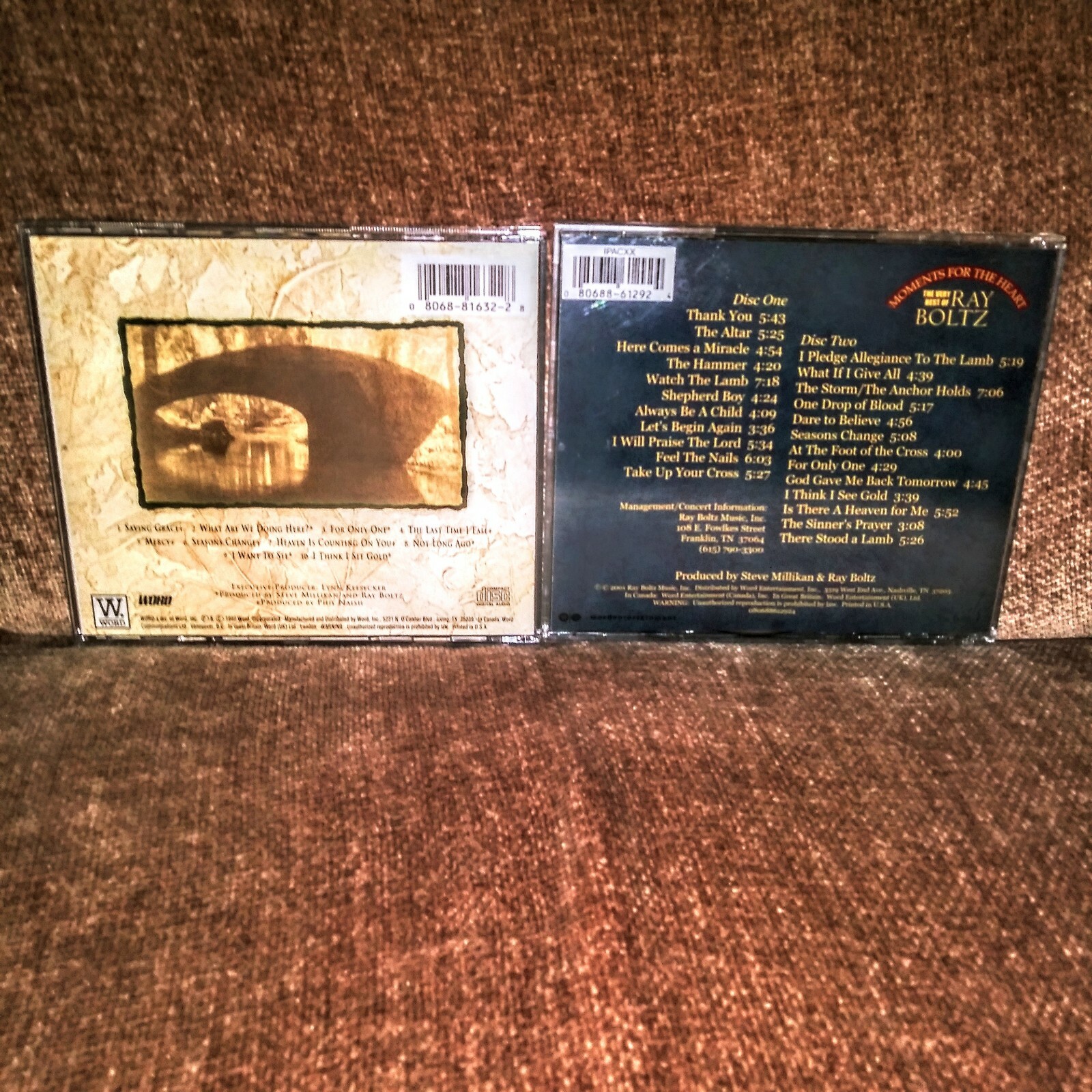 Lot of 2 Ray Boltz Seasons Change CD + Very Best (Moments For The