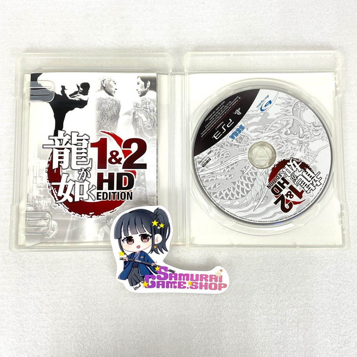 PS3 Ryu ga Gotoku 1 & 2 HD Edition YAKUZA Japanese Language