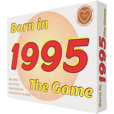 Geboren 1995 - DAS SPIEL. Unser urkomisches neues Geschenk von 1995: Ein brillantes Kartenspiel von 1995