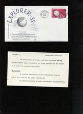 EXPLORER-32 SATELLITE MAY 25 1966 SPACECRAFT SWANSON CACHET COVER DC41