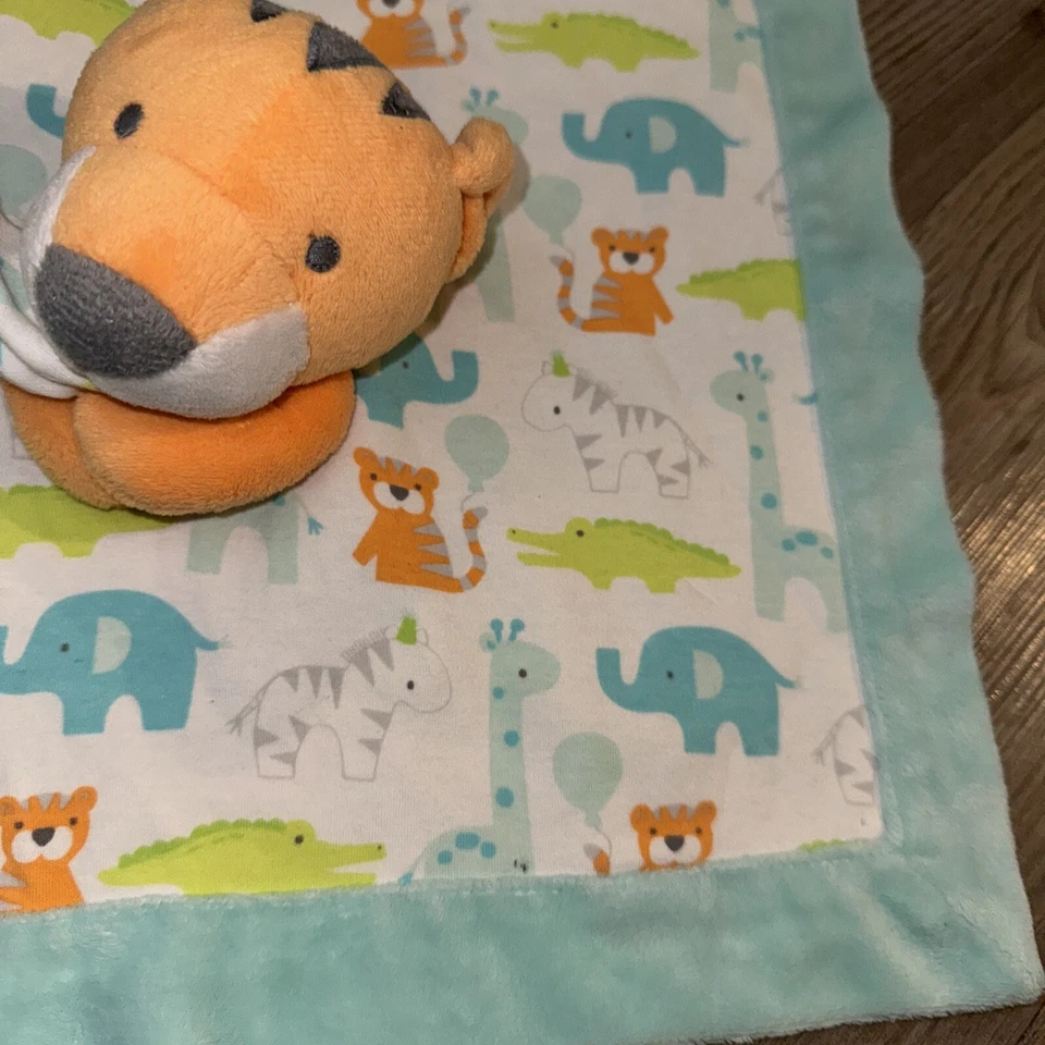Gymboree Manta de Seguridad para Bebé Peluche Lovey Tiger 14” Jirafa Caimán Elefante Foto 4 de 4