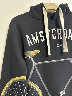 希少 レア 2010年製  CYCLING SWEATSHIRT Rare Fox AMSTERDAM BIKETOWN Big Graphic Bicycle Pullover Cycling