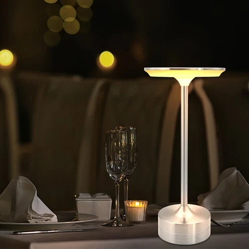 Premium LED Tischlampe Kabellos Gold Akku Dimmbar USB Aufladbar Tischleuchte DE - Bild 4 von 26