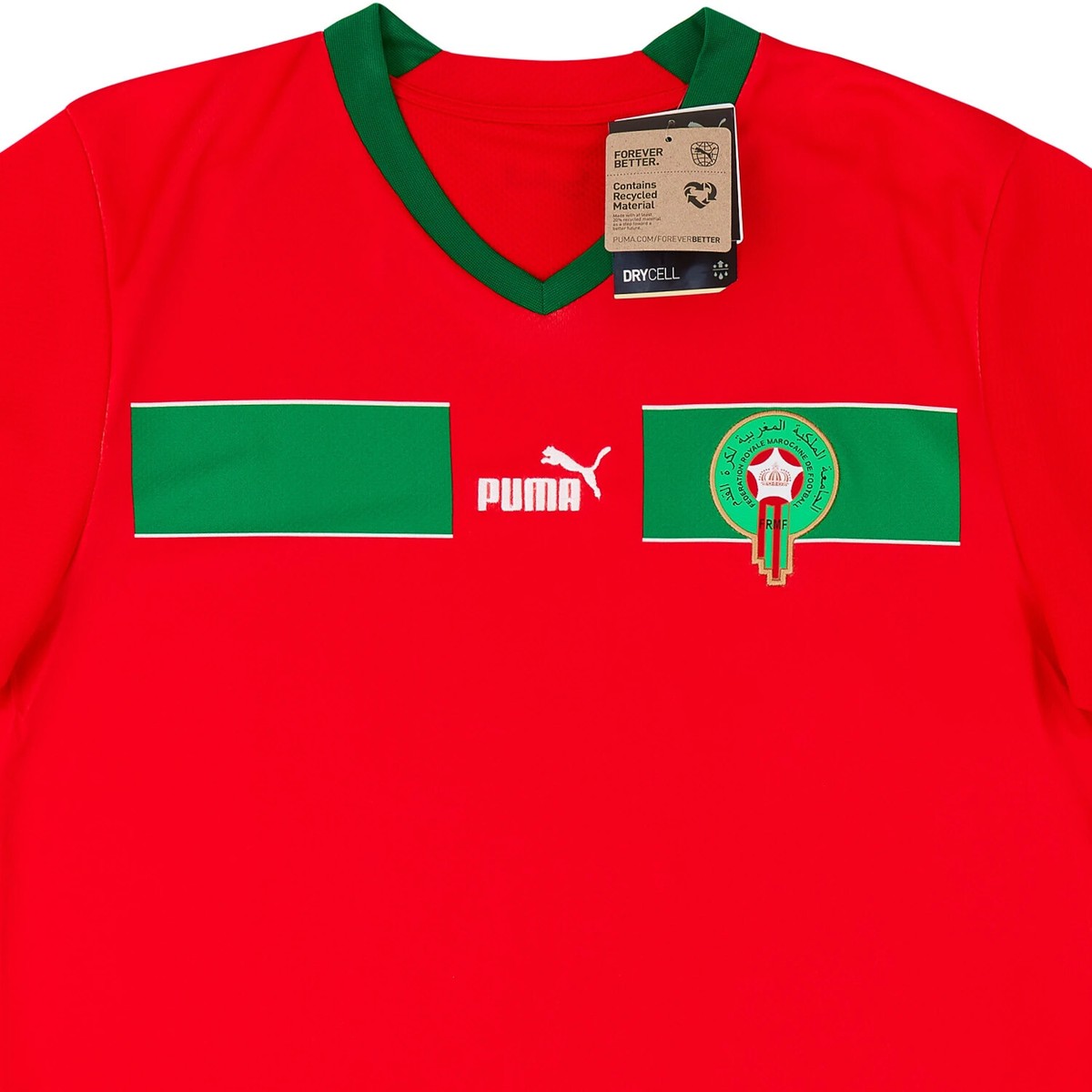 2022/23 Morocco Home Jersey Puma World Cup 2022 Soccer Atlas Lions