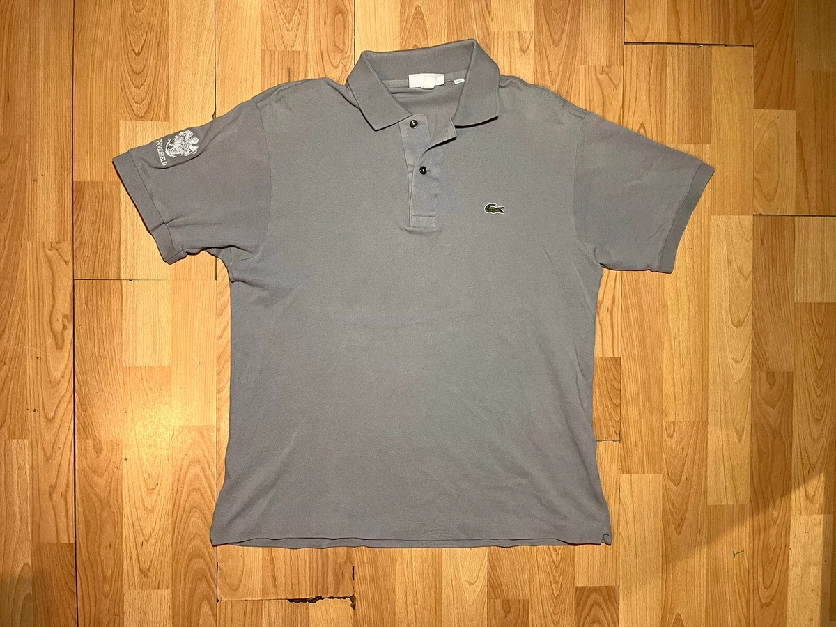 Lacoste T Shirt Woodfield Mens Large Gray Short Sleeve Golf Logo
