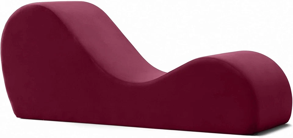 Elegante chaise lounge Avana para yoga, estiramientos y relajación - Merlot Foto 2 de 4