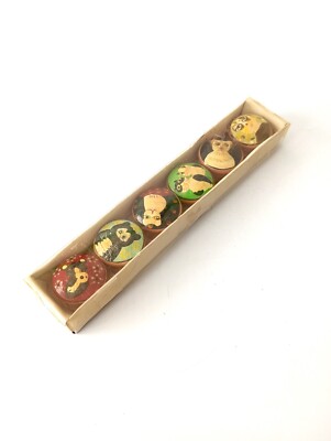 Handgefertigte Pillendosen Kannen handbemalt Katzen bunt Vintage Sammlerstück