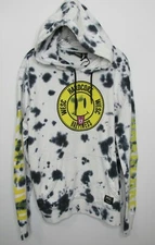 Unisex WeSC Mike Hardcore Happiness Tie-Dye Hoodie Black/White