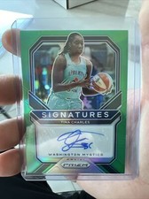 2021 Prizm WNBA Signatures Tina Charles Green AUTO #SG-TCH Washington Mystics