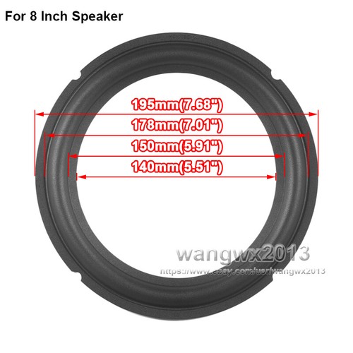 2x 4"-12" in Speaker Rubber Edge Bass Folding Ring Woofer Surround Circle Repair - Picture 10 of 13