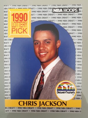 1990-91 NBA Hoops Chris Jackson Draft Pick Rookie #392 Denver Nuggets Basketball