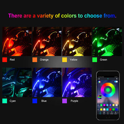 Ambientebeleuchtung Auto Innenbeleuchtung RGB Fußraumbeleuchtung App  Control LED