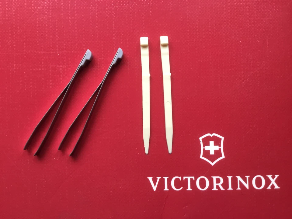 Neues Angebot2 Paar Zahnstocher Pinzette für kleines Victorinox Taschenmesser 58mm