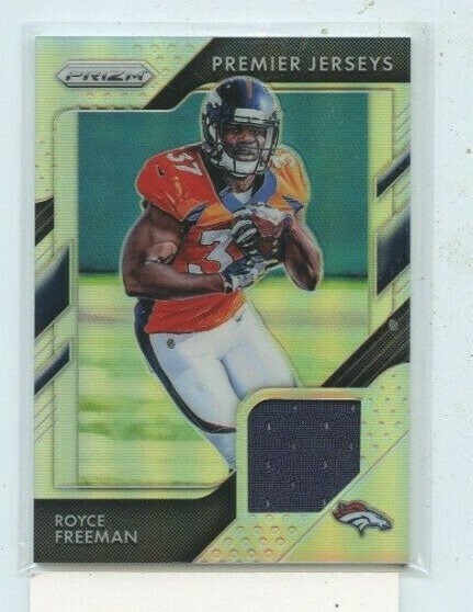 Royce Freeman 2018 PANINI PRIZM PREMIER JERSEYS JERSEY RELIC PP-24 BRONCOS