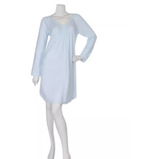 Miss Elaine Women's Short Knit Nightgown with Long Sleeves P 