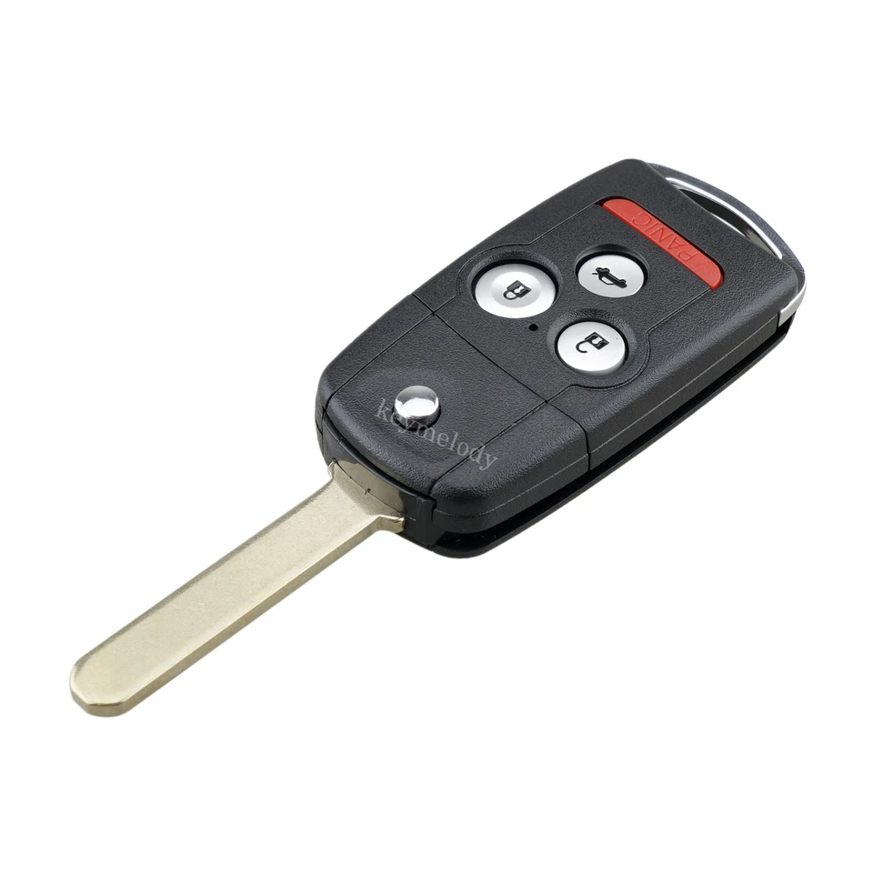 2 llaves abatibles de coche con control remoto de 4 botones 315 MHz de repuesto para Acura TL 2007 2008 Foto 4 de 4