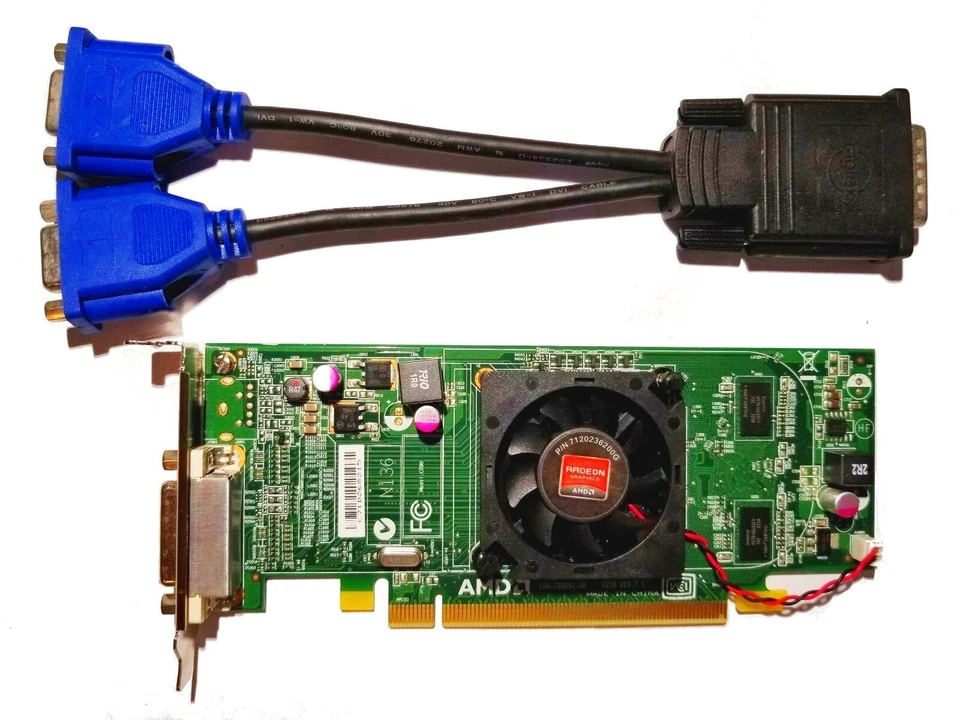 19W Low Profile Dual VGA Video Card✔️DELL Optiplex HP Lenovo ASUS All models SFF - Image 3 of 4