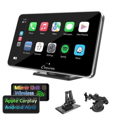 Carpuride Car Stereo & Wireless Apple CarPlay&Android Auto, 7'' IPS Touch Screen