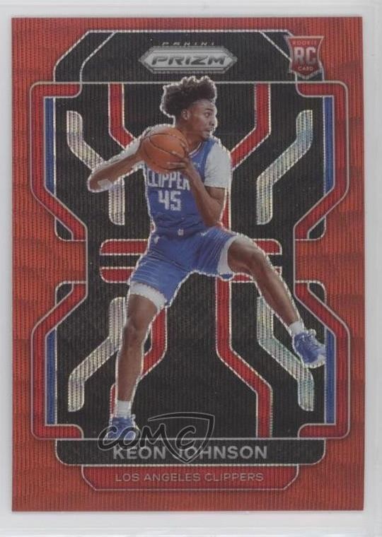 2021-22 Panini Prizm Ruby Wave Prizm Keon Johnson #326 0c6