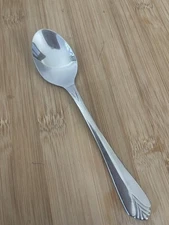 Cambridge Stainless KARLA KRYSTEN Inverted V Lines Plume TEASPOON 6 1/8”