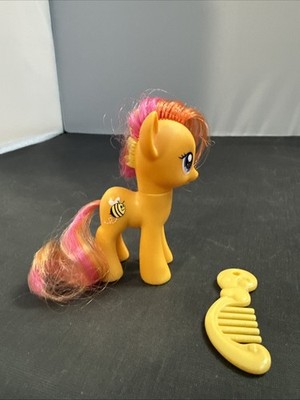 My Little Pony G4 2010 Honeybuzz Brushable Figure Rare HTF Honey Buzz Hair Cut