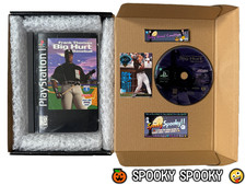 Frank Thomas Big Hurt Baseball PS1 Long Box - NTSC-U/C USA VGC CIB Trading Card