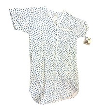 Vintage Small Nightgown 90s Floral Cottagecore Grannycore Cotton Sleepwear NWT