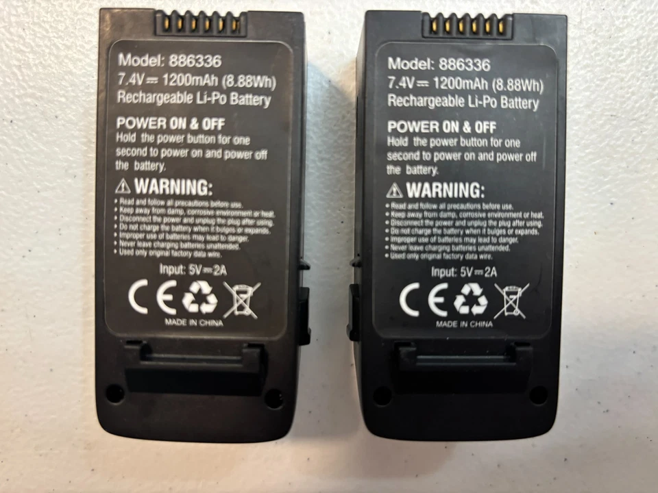 Lot of 2 Ruko U11/U11S Drone Intelligent Flight Battery 886336   LiPo - Image 2 of 2