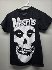 MISFITS OFFICIAL MERCH LARGE SKULL 2014 BAND CONCERT MUSIC T-SHIRT SMALL