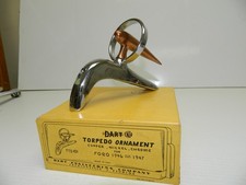Nos 1946 1947 Ford Torpedo Bomb Site Gun Site Hood Ornament Cushman Rat Rod Mod.