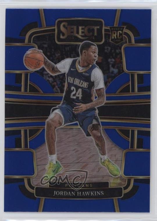 2023-24 Panini Select Concourse Blue Prizm Jordan Hawkins #72 2l4