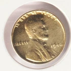 Rare Old 1946 US Lincoln 24k Gold Plated Cent Wheat Penny Collection Coin USA