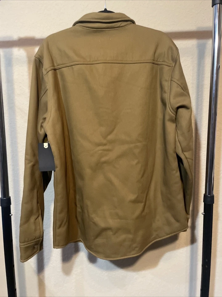 Matix Jacket Camel Brown Men's Large Full Zip Pockets Collared Canvas - Image 4 of 4