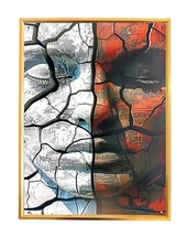 Limited edition exclusive hanging painting, relief home decoration painting