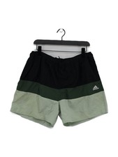 Adidas athletic swim trunks in black