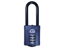 Squire CP50/2.5 Combination Padlock 4-Wheel 50mm Extra Long Shackle 63.5mm Boxed