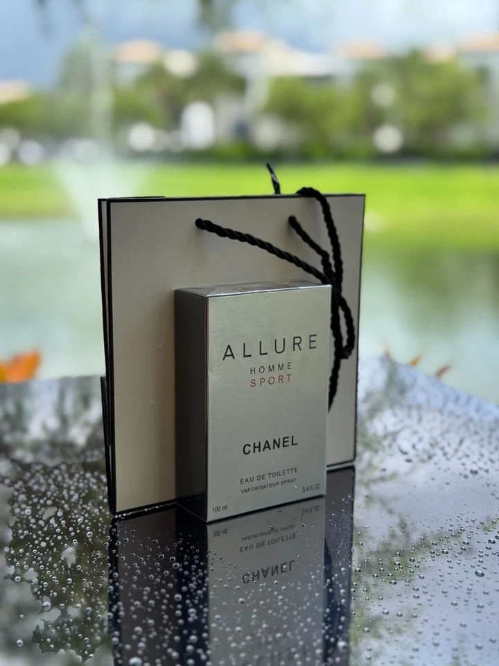Chanel Allure Homme Sport Eau De Toilette 3,4 oz 100 ml spray para hombre Foto 3 de 3