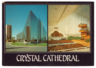 Crystal Cathedral Garden Grove California Postcard Modern Architecture