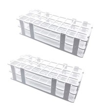 Luckkyme Plastic Test Tube Rack 2 Pack 24 Holes Lab Holder... 