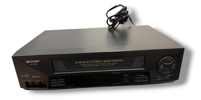 Sharp VCR 4 Head Hi-Fi Stereo VHS Player Recorder VC-H993U As Is