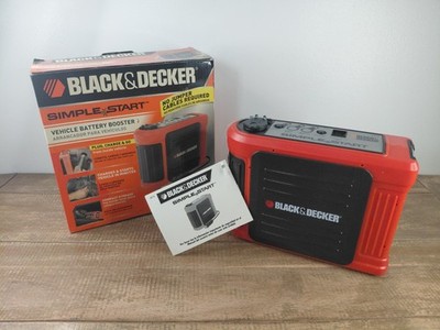 Black & Decker 12V Simple Start Vehicle Battery Booster w/ Charger BB7B OPEN BOX