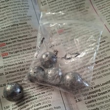 Drilled Round Bullet Lead Weight  1.5oz  5 per pack Sea Fishing Tackle