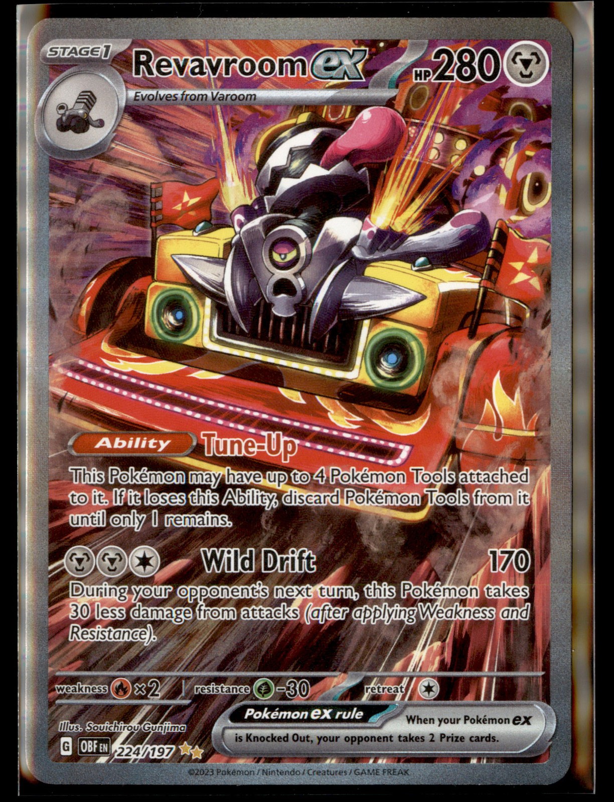 Revavroom ex - Pokémon SV03: Obsidian Flames 224/197