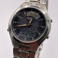 Casio Lineage Solar Radio Wave Mens Analog Di...