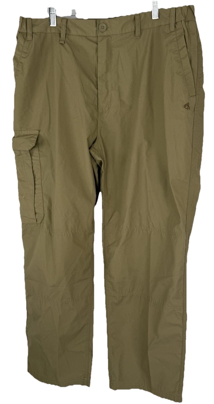 Craghoppers Mens Khaki Cargo Hiking Pants 38x28 CMJ600S Solar shield Poly Blend