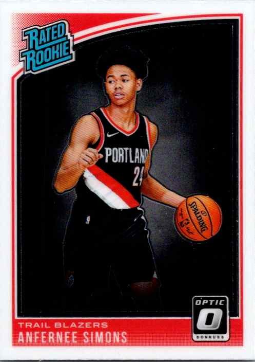 2018-19 Donruss Optic #186 Anfernee Simons