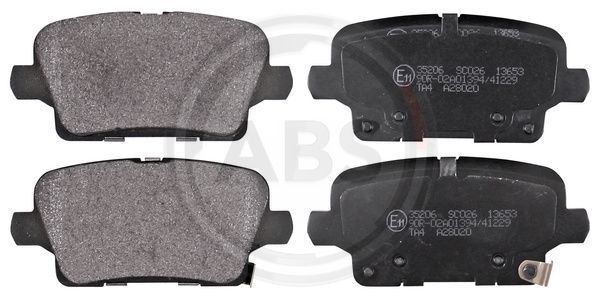 Fits A.B.S. 35206 Brake Pad Set, disc brake  ⭐UK Stock⭐